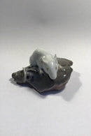 Royal Copenhagen Mus på Fiskehoved Figur No 513 - Danam Antik