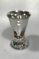 Georg Jensen Sølv Vase No 123 Rav dekoration - Danam Antik