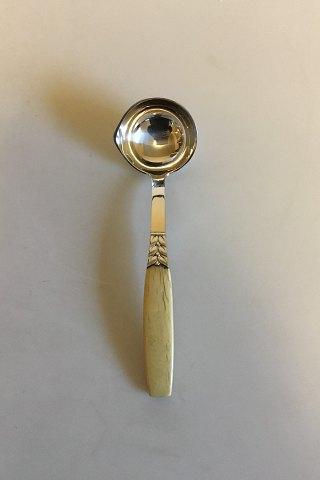 Evald Nielsen Sterling sølv Sovseske med håndtag af Elfenben - Danam Antik
