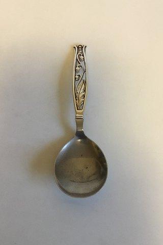Sølv Serveringsske med laf af rustfrit stål - Danam Antik