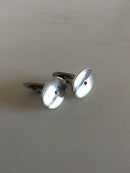 Georg Jensen Sterling Sølv Manchetknapper No 200 med Forgyldt Knop i Midten - Danam Antik