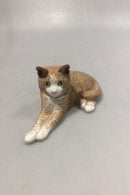 Royal Copenhagen figur af liggende Kat No 332 - Danam Antik