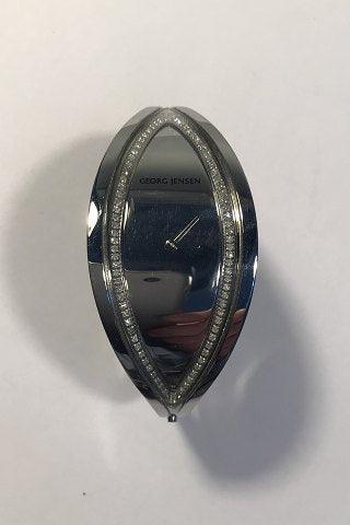 Georg Jensen Damearmbåndsur No 377 "CONTINUITY" med Diamanter - Danam Antik