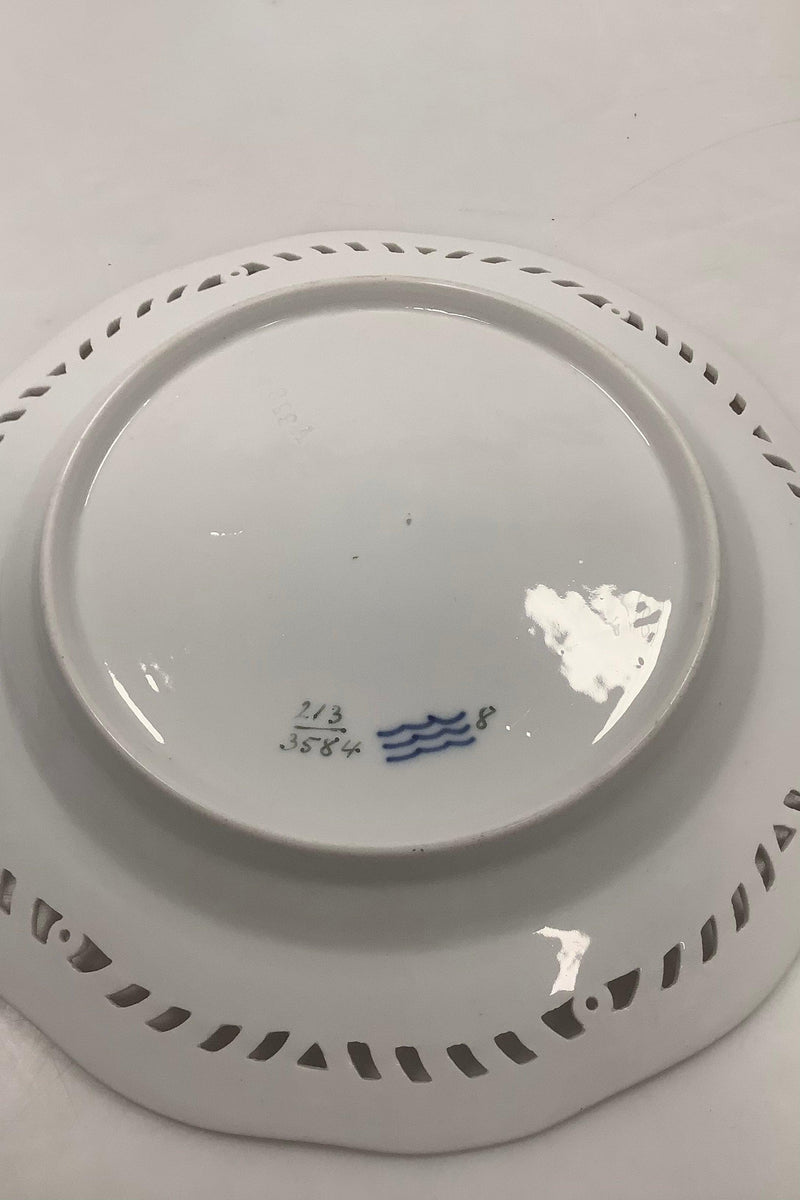 Sæt på 8 Royal Copenhagen Flora Danica Tallerkener med Blomster No 213/3584 - Danam Antik