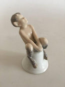 Royal Copenhagen Figurine af Faun på Klokke No 1208 - Danam Antik