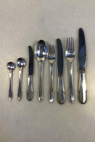 Georg Jensen Sterling Sølv Kugle Bestiksæt til 12 personer(96 dele) - Danam Antik