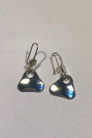 Georg Jensen Sterling Sølv Øreringe No 463 B - Danam Antik
