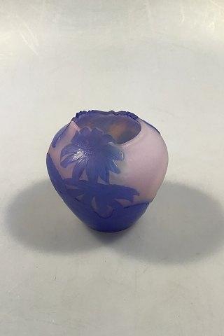 Emile Gallé, Vase rosa matteret glas - Danam Antik