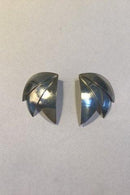 Georg Jensen Sterling Sølv Øreclips No 379 Regitze Overgaard - Danam Antik
