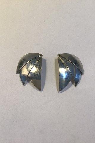 Georg Jensen Sterling Sølv Øreclips No 379 Regitze Overgaard - Danam Antik
