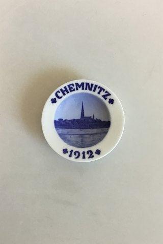 Royal Copenhagen Mindeplatte Chemnitz fra 1912 - Danam Antik