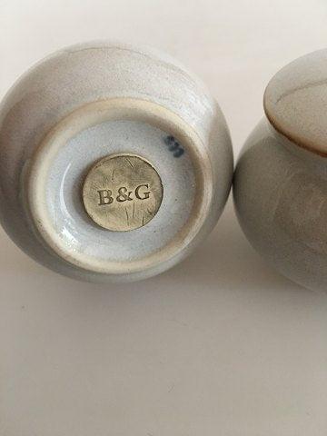 Bing & Grøndahl Glaseret Stentøj "Coppelia" Salt og Peber Sæt - Danam Antik