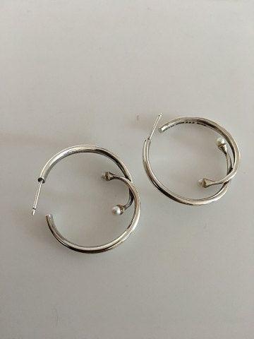 Georg Jensen Sterling Sølv Øreringe No 288 designet af Torun - Danam Antik