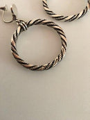 Georg Jensen Sterling Sølv Øreringe (skruer) - Danam Antik