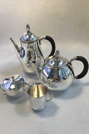 Georg Jensen Sterling Sølv Kaffekande, Thekande samt fløde/sukker sæt No 456 - Danam Antik