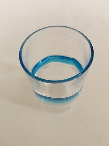 "Blå Time" Tumbler Glas fra Holmegaard - Danam Antik