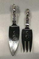 Georg Jensen Magnolia Sterling Sølv Fiskeserveringsæt - Danam Antik