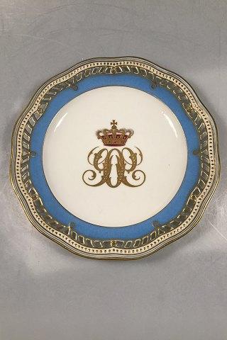 Royal Copenhagen Flora Danica Frugttallerken med Kongelig / adelig Monogram - Danam Antik