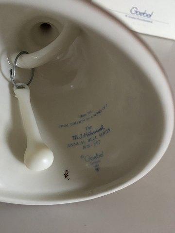 Hummel 1992 Årsklokke Bas-Relief Motiv. 15 udg. 1978-1992. Goebel Porcelæn Tyskland. - Danam Antik
