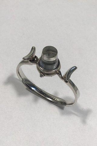Georg Jensen Sterling Sølv Armbåndsur med Bjergkrystal No 231 - Danam Antik