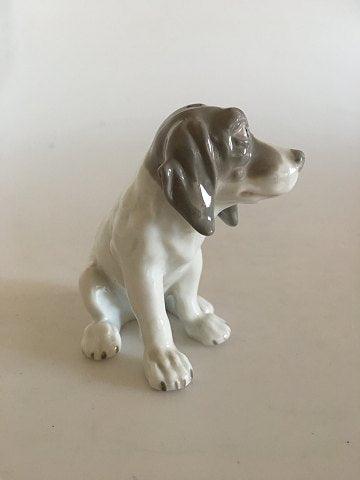 Heubach Porcelæns Figurine af Hund - Danam Antik