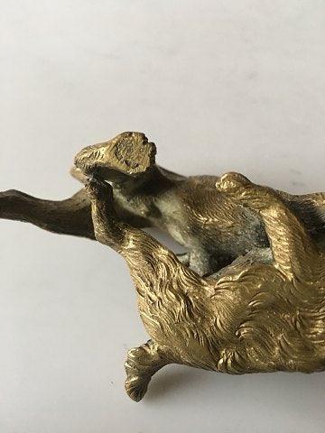 Bronze Figur af to hunde der slås - Danam Antik