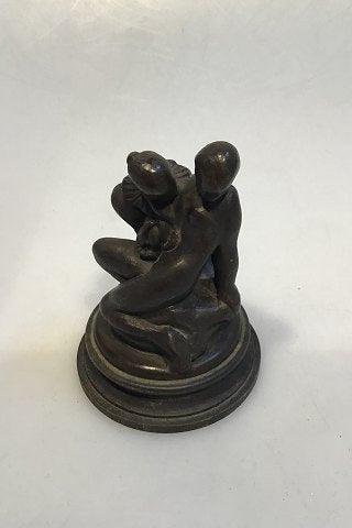 Gerhard Henning Bronze figur Elskende par, 1913. - Danam Antik