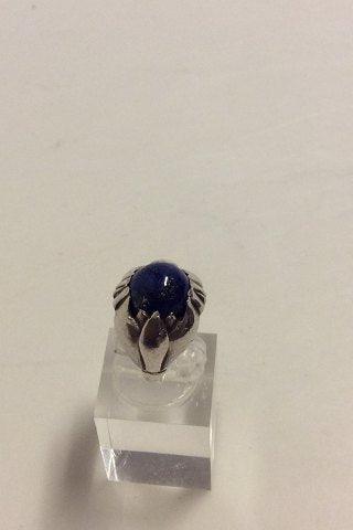 Georg Jensen Sterling Sølv Ring med Lapis Lazuli fra 1933-1944 No 59 - Danam Antik