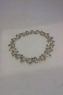 Georg Jensen Sterling Sølv Henning Koppel Splash Halskæde No 88B - Danam Antik