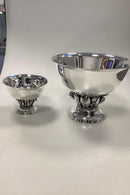 Stor Georg Jensen Sterling Sølv Skål / Opsats No 197C - Danam Antik