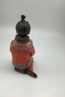 Royal Copenhagen Overglasur Figur Grønlandsk Pige No 12415 - Danam Antik