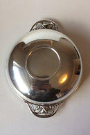 Georg Jensen Sterling Sølv Todelt Magnolia Skål No 2D - Danam Antik