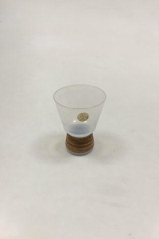 Kastrup Glasværk Opaline dramglas med omviklet bambus - Danam Antik