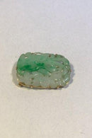 A Dragsted 18 K Guld Broche med Jade - Danam Antik