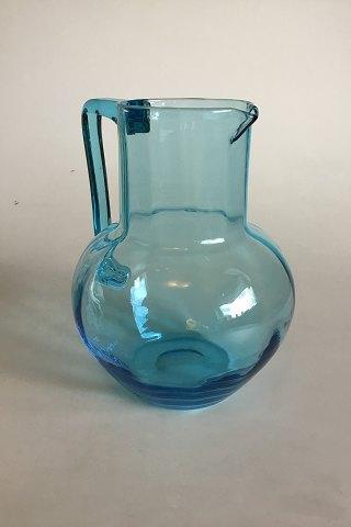 Fyens Glasværk Kande i blåt glas - Danam Antik
