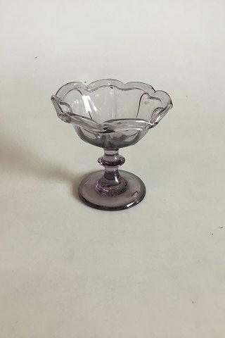 Lille glasopsats af lyslilla glas - Danam Antik