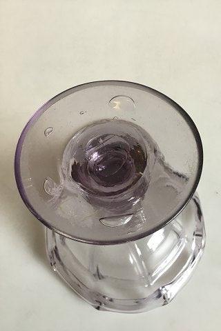 Lille glasopsats af lyslilla glas - Danam Antik