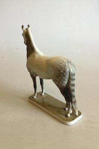 Nymphenburg Porzellan Figur af Hest i Porcelæn - Danam Antik