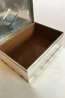 Georg Jensen Sterling Sølv Cigaræske/Humidor No 329B - Danam Antik