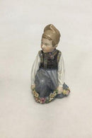 Royal Copenhagen Overglasur Figur Amager Dreng No 12414 - Danam Antik