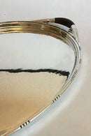 Georg Jensen Sterling Sølv Oval Serveringsbakke med træhåndtag No 251C - Danam Antik
