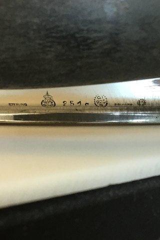 Georg Jensen Sterling Sølv Oval Serveringsbakke med træhåndtag No 251C - Danam Antik