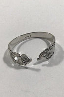 H.C. Andersen Eventyr Servietring i Sølv. Fyrtøjet og Den Flyvende Kuffert - Danam Antik