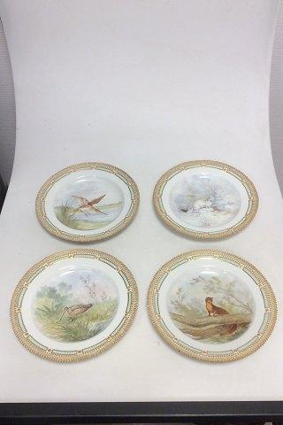 Sæt på 12 Royal Copenhagen Flora Danica Jagtstel Middagstallerken No 3549 - Danam Antik