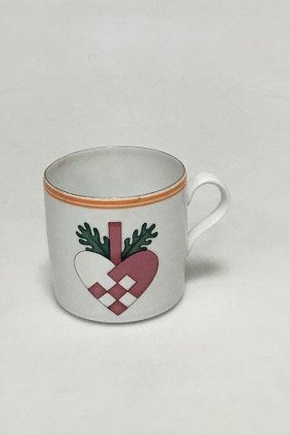 Bing & Grøndahl Porcelænskop med flettet julehjerte. Nr. 305 - Danam Antik