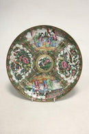 Kinesisk canton porcelæn (gold & green) tallerken. - Danam Antik