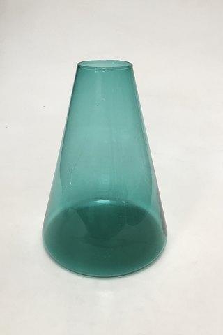 Kastrup Glasværk Opaline form Grøn Konisk vase - Danam Antik
