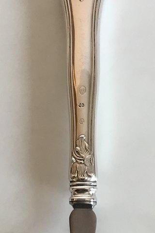 Cohr Saksisk Kødgaffel i Sølv og Rustfrit Stål - Danam Antik