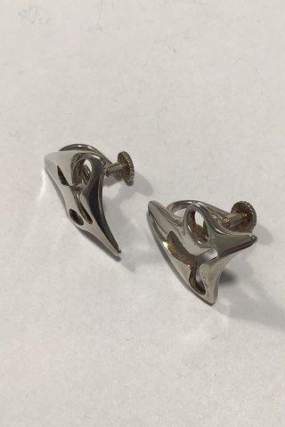 Georg Jensen Sterling Sølv Øreringe No 119(Skruer) Henning Koppel - Danam Antik