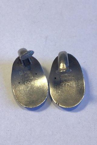 Georg Jensen Sterling Sølv Øreclips No 90. - Danam Antik